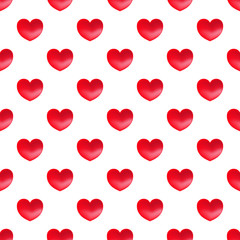 Vector seamless pattern with hearts. Hearts background for Valentines card design.