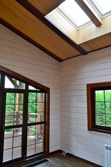 Attic room design.