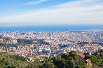 Fototapeta premium Panorama of Barcelona