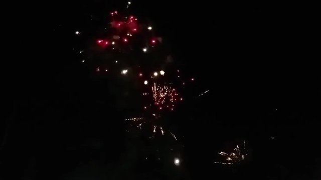 firework with beautiful flare