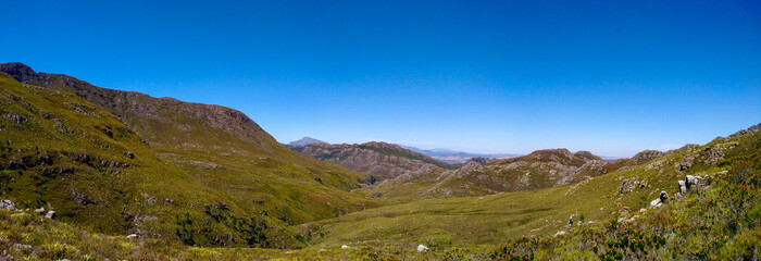 Fototapeta na wymiar cape mountains panorama 