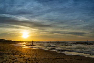 Fototapeten Sonnenuntergang am Strand © Ken