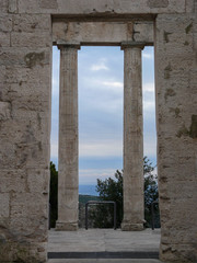 Fototapeta na wymiar temple of Hercules in cori lazio