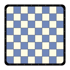 Top view flat chessboard. Vector flat illustration
