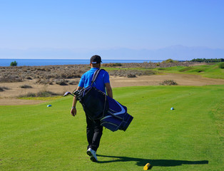 Fototapeta premium the golf player