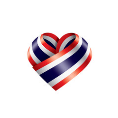 Fototapeta premium Thailand flag, vector illustration on a white background