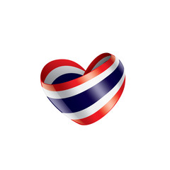 Thailand flag, vector illustration on a white background