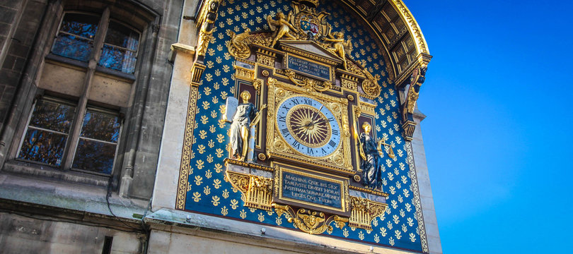 Paris / Horloge du palais de la Cit&eacute; (La Conciergerie)