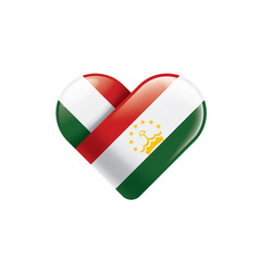 Tajikistan flag, vector illustration on a white background