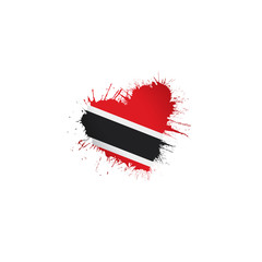 trinidad and tobago flag, vector illustration on a white background