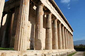 The Temple of Hephaestus in Athens, Greece