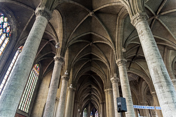 Interior of a catholic temple.