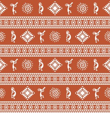 American pattern. Ethnic seamless ornament.