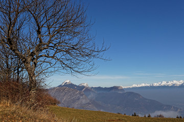 From the North end of Vercors, Chartreuse, Mont-Blanc and Belledonne range mountains