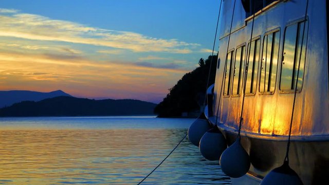 Nidri Lefkada at sunrise