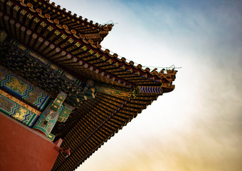 Fototapeta premium forbidden city sunset