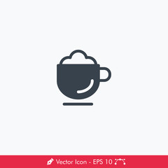 Obraz premium Frappe (Latte) Icon / Vector
