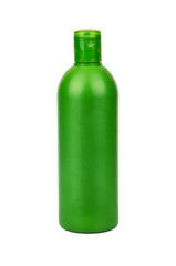 Green shampoo bottle