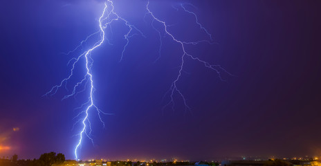 Large Lightning Strike to ground