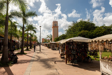 Souvenir Stände in Cozumel Mexiko