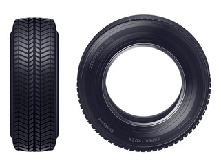 Realistic Car Tires Set