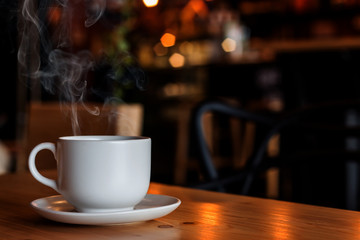 coffee cup in the cafe