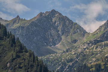 Mountain's landscape of the Alps