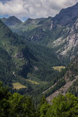 Fototapeta na wymiar Mountain's landscape of the Alps