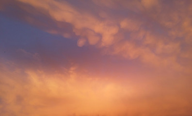dramatic sky with clouds