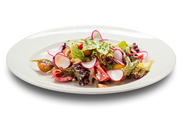 salad with radish and potatoes