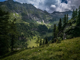 Fototapeta premium Mountain's landscape of the Alps