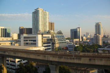 Fototapeta na wymiar Beautiful view of the skyscrapers of Bangkok, Thailand