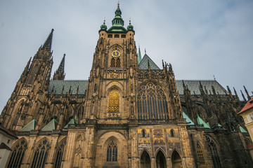 Fototapeta na wymiar Cattedrale di San Vito a Praga in Boemia, Repubblica Ceca