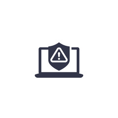 cyber attack alert icon