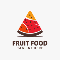 Watermelon fruit logo design