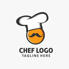 Cute chef logo design