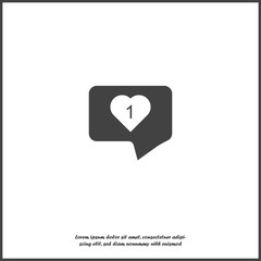 Obraz premium Like, comment, social activity vector icon. The hand presses on the likes on white isolated background.