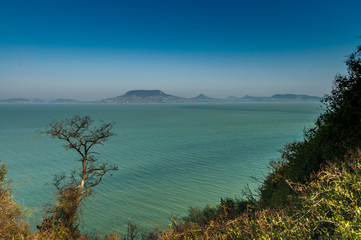Lake view from above