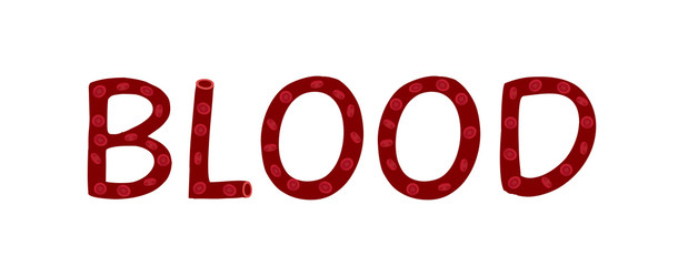 blood vessel / text vector 