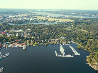 Fototapeta premium ストックホルムの美しい港湾風景