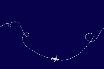 Airplane route. Inverse trace
