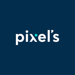 Simple Pixel Logo designs concept vector, 