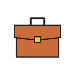 Business case icon on white background for graphic and web design, Modern simple vector sign. Internet concept. Trendy symbol for website design web button or mobile app