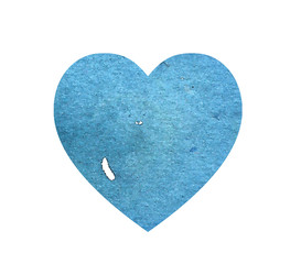 Hand drawn watercolor heart texture love valentine