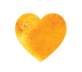 Hand drawn watercolor heart texture love valentine