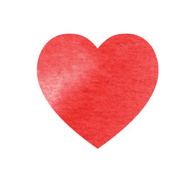 Hand drawn watercolor heart texture love valentine