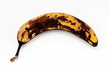 Überreife braune Banane