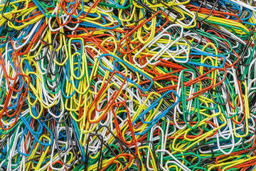 Bunte Büroklammern