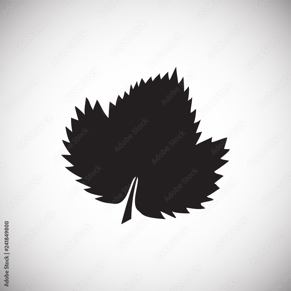 Poster leaf icon on white background for graphic and web design, modern simple vector sign. internet concep