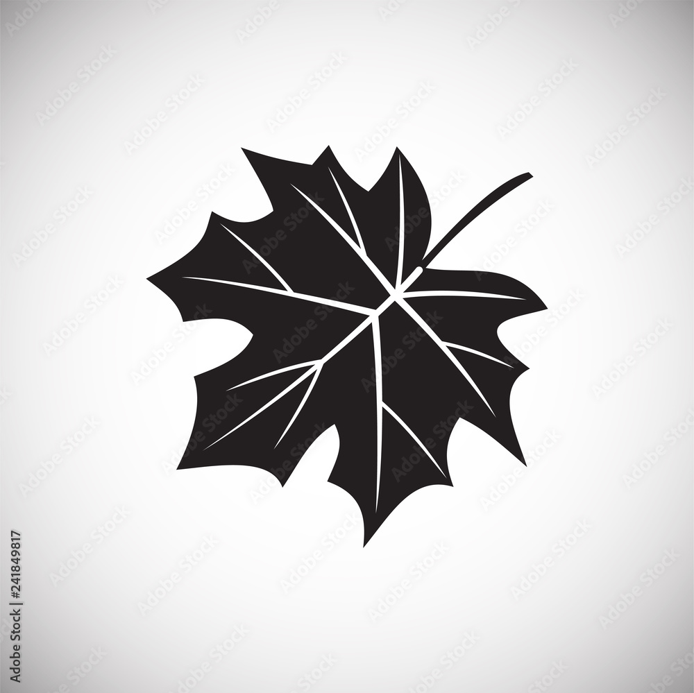 Poster leaf icon on white background for graphic and web design, modern simple vector sign. internet concep